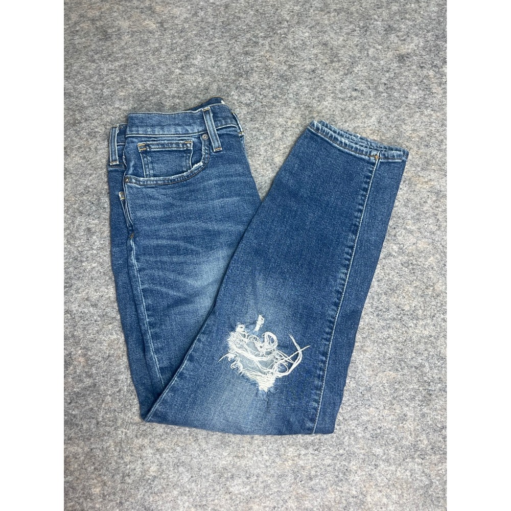 Madewell The Momjean Women's Jeans Size‎ 28 Ripped Distressed Denim
